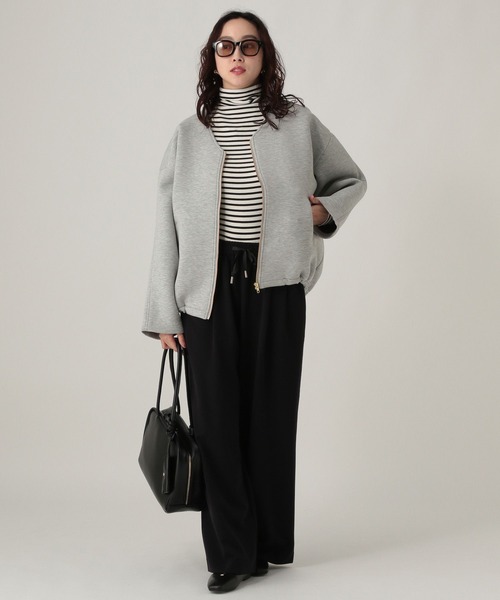 Elura(エルーラ)の「ダンボールブルゾン/600897(ブルゾン・レディース・ブラック/ライトグレー・FREE)」の19枚目の写真