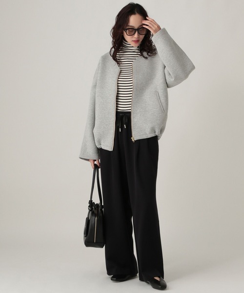 Elura(エルーラ)の「ダンボールブルゾン/600897(ブルゾン・レディース・ブラック/ライトグレー・FREE)」の20枚目の写真