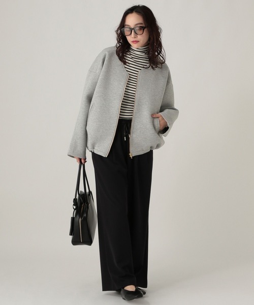 Elura(エルーラ)の「ダンボールブルゾン/600897(ブルゾン・レディース・ブラック/ライトグレー・FREE)」の11枚目の写真