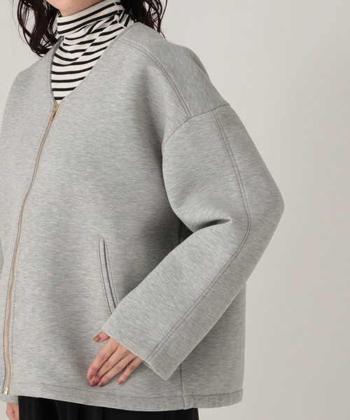 Elura(エルーラ)の「ダンボールブルゾン/600897(ブルゾン・レディース・ブラック/ライトグレー・FREE)」の4枚目の写真