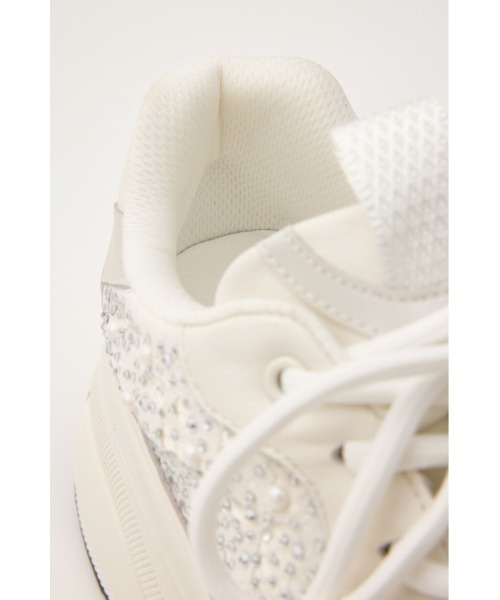STACCATO（スタッカート）の「パールミックスハイヒールスニーカー（スニーカー・レディース・ホワイト/ブラック・22.5cm/23cm/23.5cm/24cm/24.5cm）」の11枚目の写真