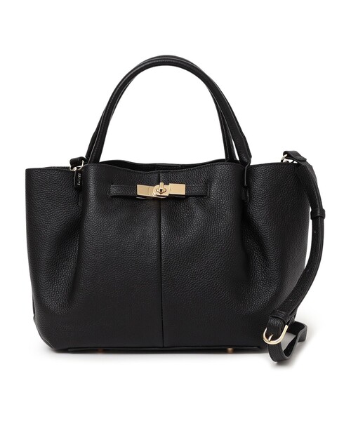 セール】BEAURE: ヒネリ 金具付き バッグ（トートバッグ）｜Beau're