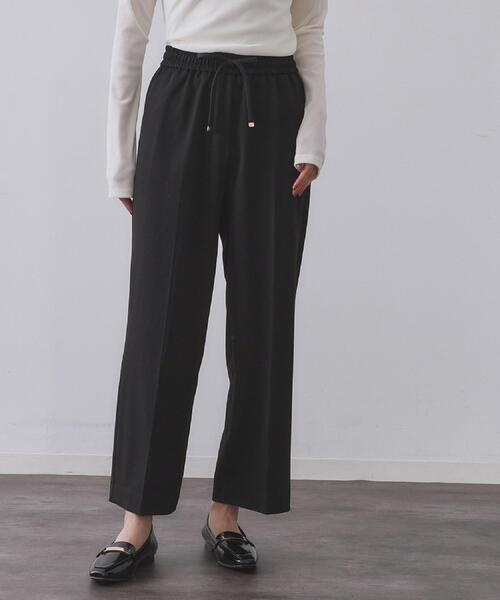 OPAQUE.CLIP（オペークドットクリップ）の「ウォームタッチ イージーワイドパンツ【洗濯機洗OK/ストレッチ】≪SS～LL≫（その他パンツ・レディース・チャコールグレー/キャメル/ブラック/オフホワイト・40/38/36/34/42）」の17枚目の写真