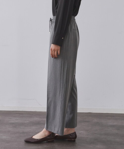 OPAQUE.CLIP（オペークドットクリップ）の「ウォームタッチ イージーワイドパンツ【洗濯機洗OK/ストレッチ】≪SS～LL≫（その他パンツ・レディース・チャコールグレー/キャメル/ブラック/オフホワイト・40/38/36/34/42）」の7枚目の写真