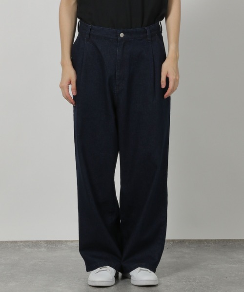 LAKOLE（ラコレ）の「フロントタックデニムパンツ / 592179（デニムパンツ・メンズ・インディゴブルー/ブラック・LARGE/MEDIUM）」の10枚目の写真