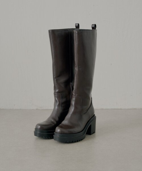 厚底チャンキーソールロングブーツ（ブーツ）｜Chico（チコ）の