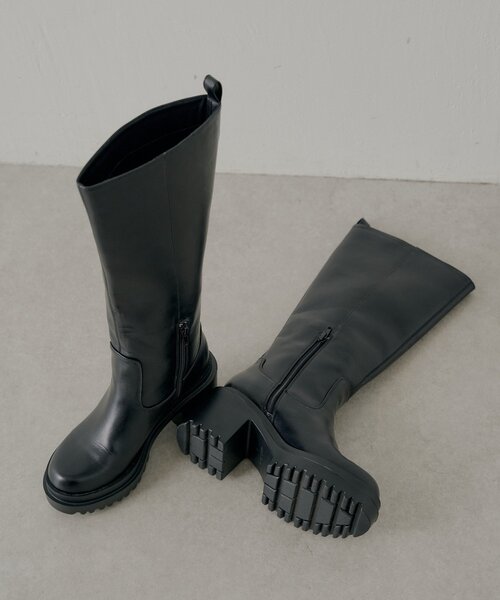 厚底チャンキーソールロングブーツ（ブーツ）｜Chico（チコ）の