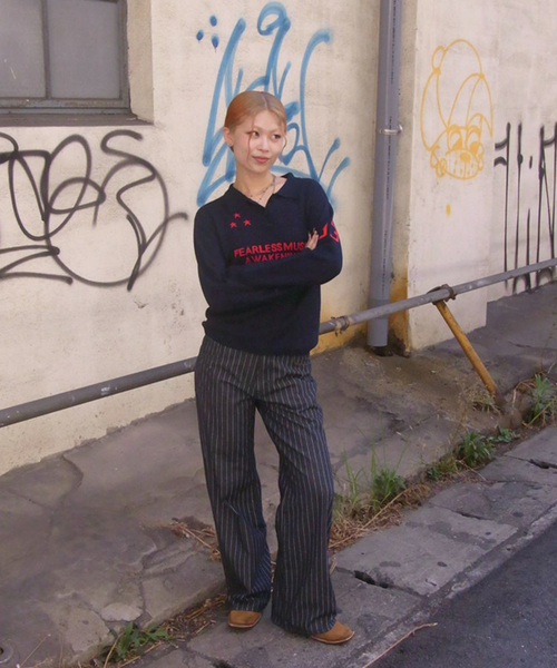 Oriens JOURNAL STANDARD（オリエンス ジャーナルスタンダード）の「ストライプデニム（デニムパンツ・レディース・ブラック/ブルー系その他・36/38）」の19枚目の写真