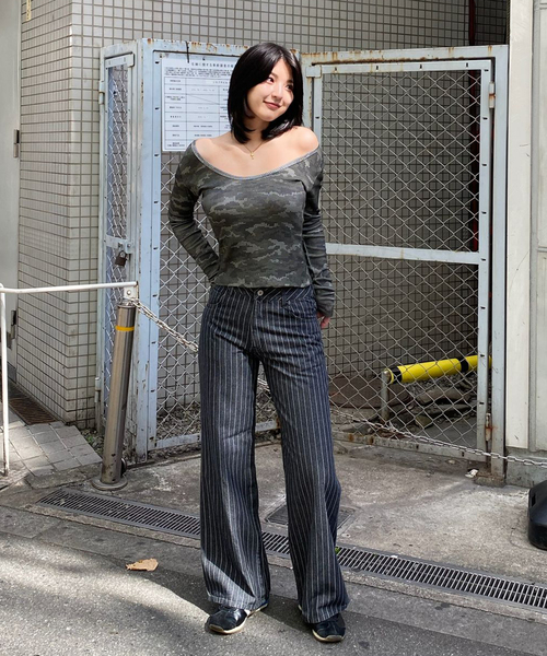 Oriens JOURNAL STANDARD（オリエンス ジャーナルスタンダード）の「ストライプデニム（デニムパンツ・レディース・ブラック/ブルー系その他・36/38）」の21枚目の写真