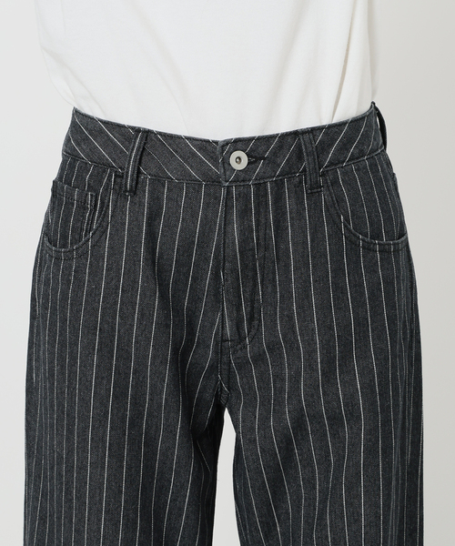 Oriens JOURNAL STANDARD（オリエンス ジャーナルスタンダード）の「ストライプデニム（デニムパンツ・レディース・ブラック/ブルー系その他・36/38）」の15枚目の写真