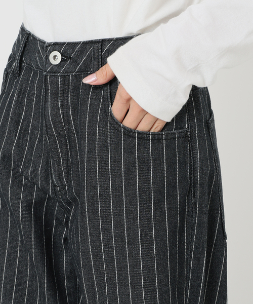 Oriens JOURNAL STANDARD（オリエンス ジャーナルスタンダード）の「ストライプデニム（デニムパンツ・レディース・ブラック/ブルー系その他・36/38）」の13枚目の写真