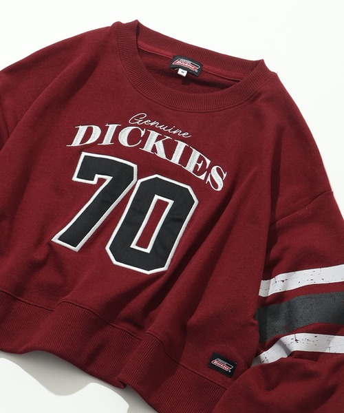 Dickies(ディッキーズ)の「【GENUINE DICKIES/ジェニュインディッキーズ】裏毛 クルーネック ショート丈 スウェット トレーナー(スウェット・レディース・杢グレー/ワインレッド/グリーン・L/M)」の21枚目の写真