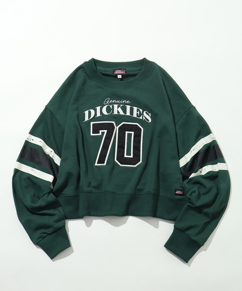 Dickies(ディッキーズ)の「【GENUINE DICKIES/ジェニュインディッキーズ】裏毛 クルーネック ショート丈 スウェット トレーナー(スウェット・レディース・杢グレー/ワインレッド/グリーン・L/M)」の19枚目の写真