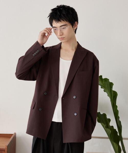 LUCY(ルーシー)の「LUCY/TRダブルブレストテーラードジャケット(テーラードジャケット・メンズ・ブラウン/ブラック・MEDIUM/LARGE)」の21枚目の写真