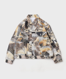 WISM(EBY)TOLQ / gN Printed Trucker Jacket(̑AE^[)