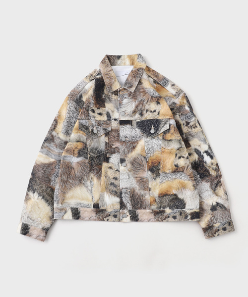 WISM(ウィズム)の「TOLQ / トルク Printed Trucker Jacket(その他アウター・メンズ・その他・4/3)」の1枚目の写真