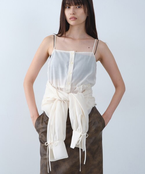 CODE A(コードエー)の「air frame layered shirt(シャツ/ブラウス・レディース・ナチュラル/オフホワイト・00)」の7枚目の写真
