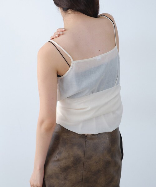 CODE A(コードエー)の「air frame layered shirt(シャツ/ブラウス・レディース・ナチュラル/オフホワイト・00)」の9枚目の写真