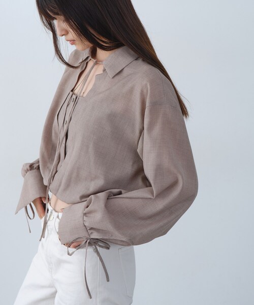 セール】air frame layered shirt（シャツ/ブラウス）｜CODE A（コード
