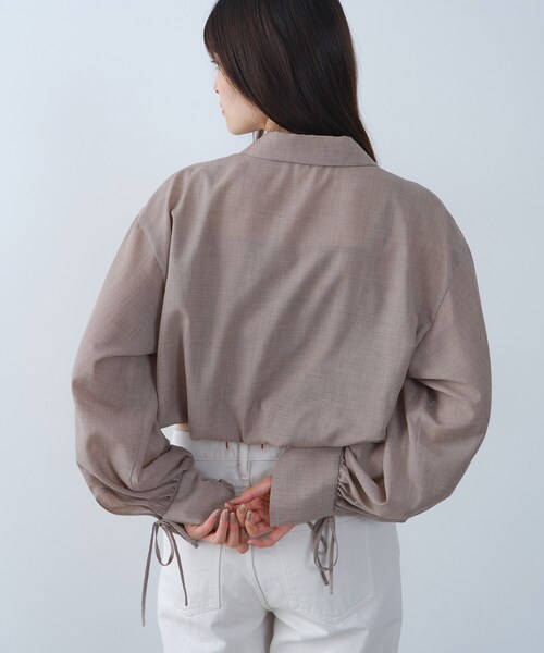 CODE A(コードエー)の「air frame layered shirt(シャツ/ブラウス・レディース・ナチュラル/オフホワイト・00)」の12枚目の写真