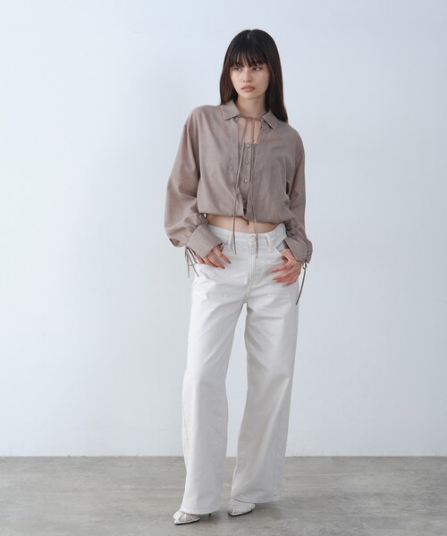 CODE A(コードエー)の「air frame layered shirt(シャツ/ブラウス・レディース・ナチュラル/オフホワイト・00)」の13枚目の写真
