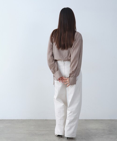 CODE A(コードエー)の「air frame layered shirt(シャツ/ブラウス・レディース・ナチュラル/オフホワイト・00)」の14枚目の写真