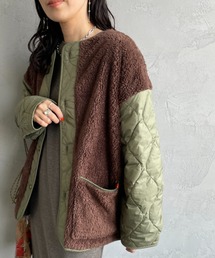 UNIVERSAL OVERALL（ユニバーサルオーバーオール）の「[UNIVERSAL OVERALL/ユニバーサルオーバーオール] 別注 ボア切替 キルティングジャケット（ミリタリージャケット）」