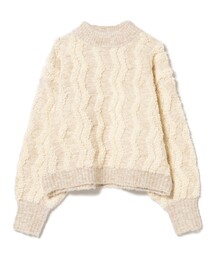 BEAMS HEART（ビームスハート）の「波柄 パイル ニット（ニット/セーター）」