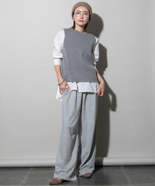 lodie(ロディ)の「2WAY ニットベスト×バックプリーツシャツ セット(その他トップス・レディース・ブラック/グレー・FREE)」の10枚目の写真