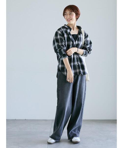 Lugnoncure（ルノンキュール）の「アソートレギュラーシャツ（シャツ/ブラウス・レディース・ブルー/ブラック/ベージュ/オフホワイト・F）」の21枚目の写真