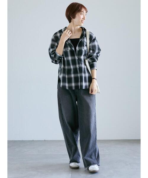 Lugnoncure（ルノンキュール）の「アソートレギュラーシャツ（シャツ/ブラウス・レディース・ブルー/ブラック/ベージュ/オフホワイト・F）」の16枚目の写真