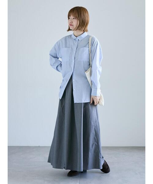 Lugnoncure（ルノンキュール）の「アソートレギュラーシャツ（シャツ/ブラウス・レディース・ブルー/ブラック/ベージュ/オフホワイト・F）」の19枚目の写真