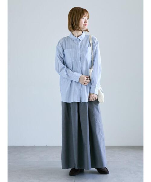 Lugnoncure（ルノンキュール）の「アソートレギュラーシャツ（シャツ/ブラウス・レディース・ブルー/ブラック/ベージュ/オフホワイト・F）」の10枚目の写真