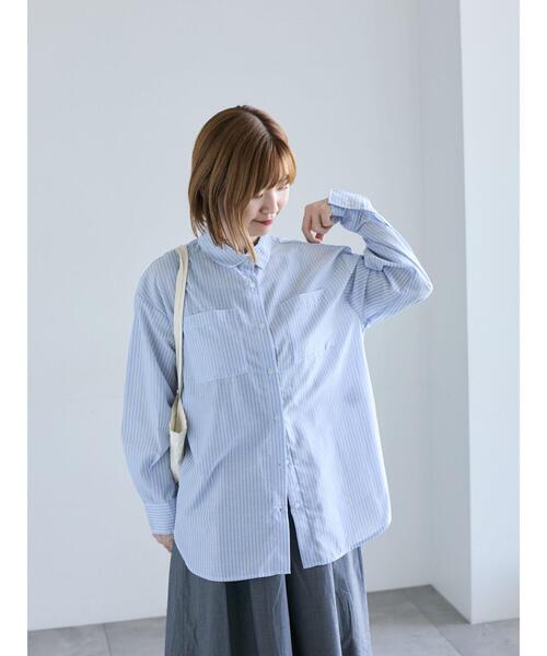 Lugnoncure（ルノンキュール）の「アソートレギュラーシャツ（シャツ/ブラウス・レディース・ブルー/ブラック/ベージュ/オフホワイト・F）」の9枚目の写真