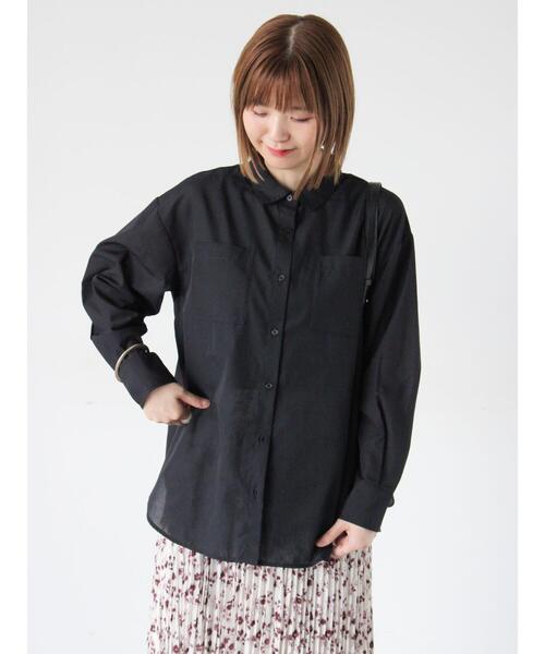 Lugnoncure（ルノンキュール）の「アソートレギュラーシャツ（シャツ/ブラウス・レディース・ブルー/ブラック/ベージュ/オフホワイト・F）」の14枚目の写真