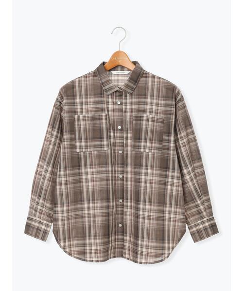 Lugnoncure（ルノンキュール）の「アソートレギュラーシャツ（シャツ/ブラウス・レディース・ブルー/ブラック/ベージュ/オフホワイト・F）」の15枚目の写真