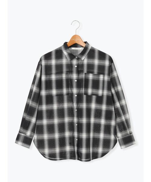 Lugnoncure（ルノンキュール）の「アソートレギュラーシャツ（シャツ/ブラウス・レディース・ブルー/ブラック/ベージュ/オフホワイト・F）」の20枚目の写真