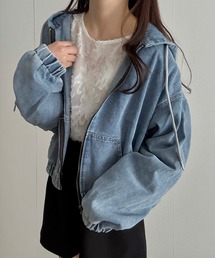 Cham. | ショートデニムパーカー(ブルゾン)