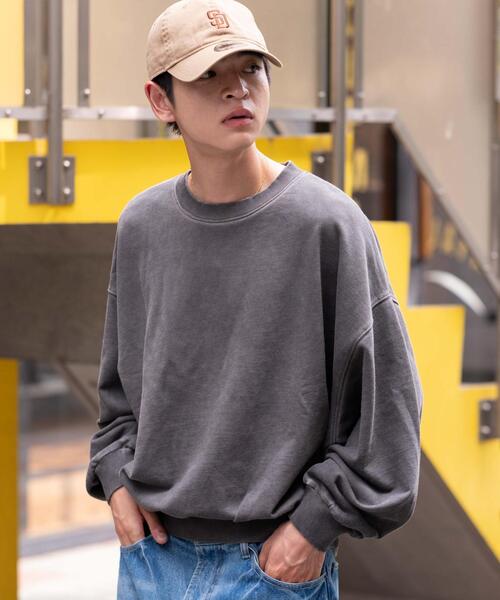 WEGO（ウィゴー）の「WEGO/バルーンクロップドプルオーバー（スウェット・メンズ・ブラック/ブラウン/ブラック系その他・MEDIUM/LARGE）」の22枚目の写真