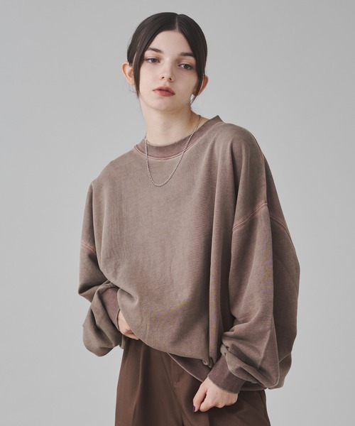 WEGO（ウィゴー）の「WEGO/バルーンクロップドプルオーバー（スウェット・メンズ・ブラック/ブラウン/ブラック系その他・MEDIUM/LARGE）」の16枚目の写真