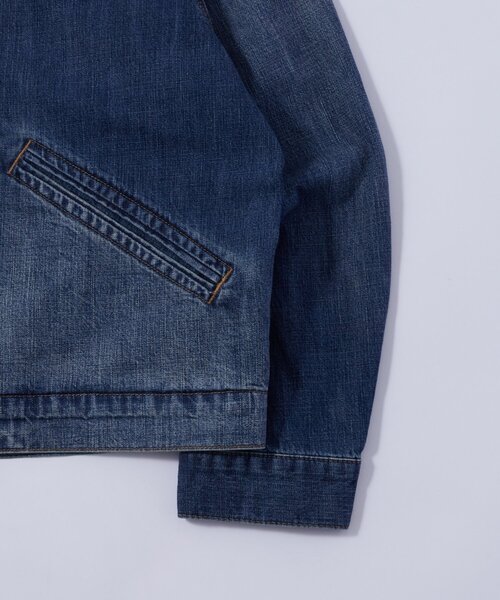 WHO'S WHO gallery（フーズフーギャラリー）の「KOOKYNジップGジャン（デニムジャケット・メンズ・ブルー/ブラック・SMALL/MEDIUM）」の4枚目の写真