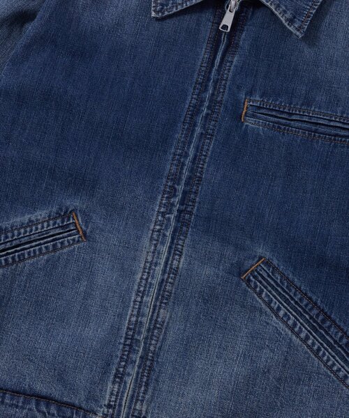 WHO'S WHO gallery（フーズフーギャラリー）の「KOOKYNジップGジャン（デニムジャケット・メンズ・ブルー/ブラック・SMALL/MEDIUM）」の5枚目の写真