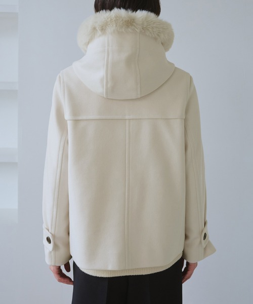 セール】ジャージーメルトンシリーズ ファー付きショートダッフル