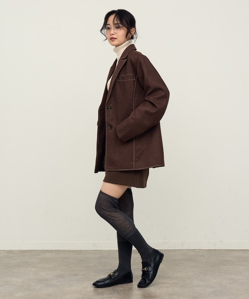 NOGLE（ノグル）の「【NOGLE/ノグル】ステッチテーラードジャケット