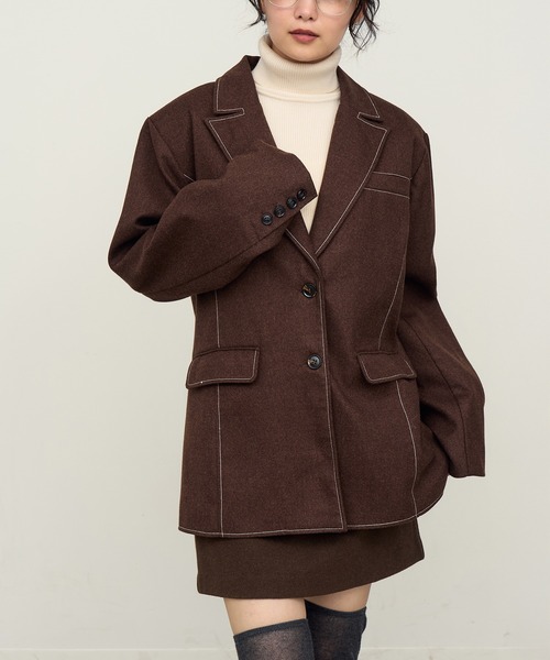 NOGLE（ノグル）の「【NOGLE/ノグル】ステッチテーラードジャケット