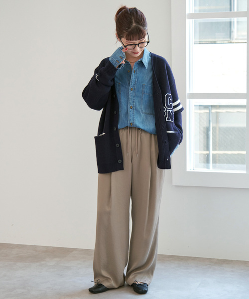 Spick & Span(スピックアンドスパン)の「《追加2》サテンイージーパンツ(その他パンツ・レディース・ベージュ系その他/ブラック・38/40/36)」の21枚目の写真