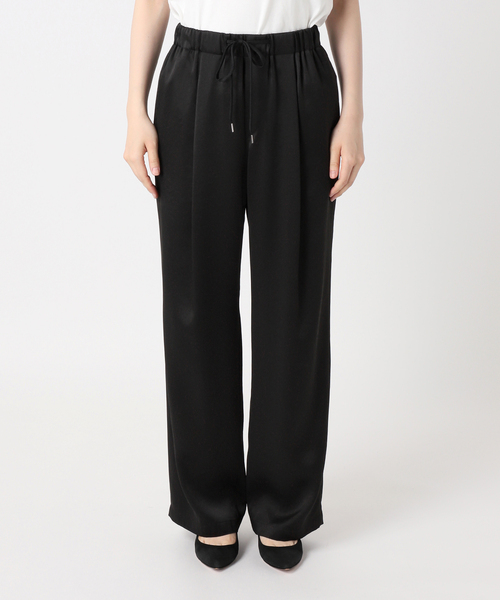 Spick & Span(スピックアンドスパン)の「《追加2》サテンイージーパンツ(その他パンツ・レディース・ベージュ系その他/ブラック・38/40/36)」の10枚目の写真