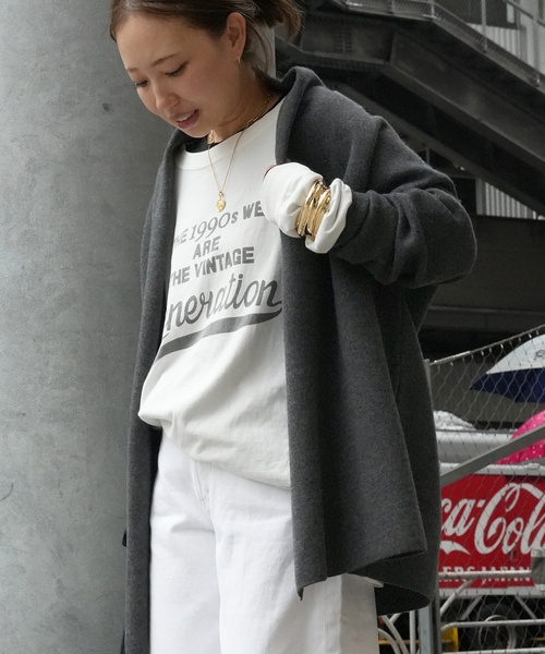 【なお様】新品タグ付き！Deuxieme classe スムースニット ガウン Deuxieme Classe(ドゥーズィエムクラス)の「スムースニット