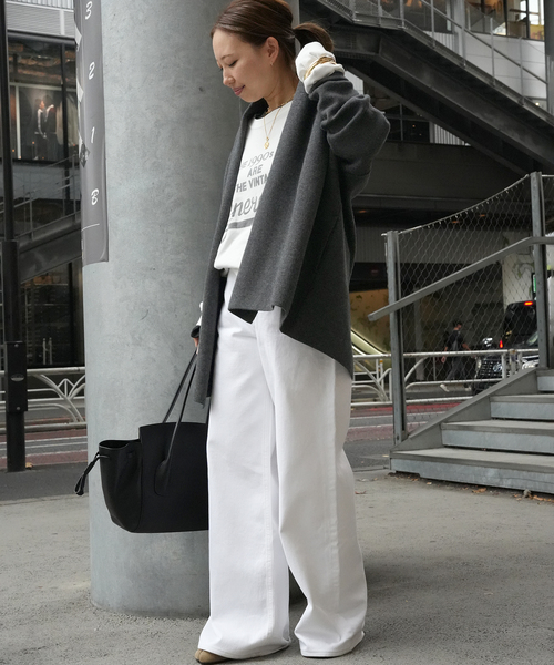 スムース ニットガウン ショートコート（その他アウター