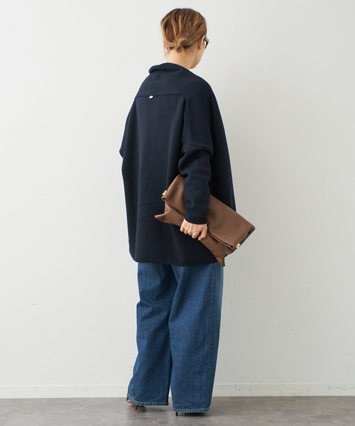 スムース ニットガウン ショートコート（その他アウター